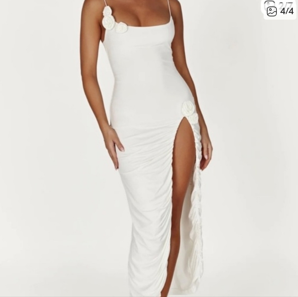 Meshki Nevaeh Rose midi dress